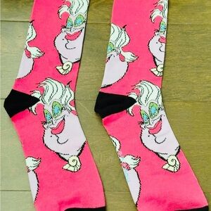 Disney Villian Pink Character Socks Unisex NWT